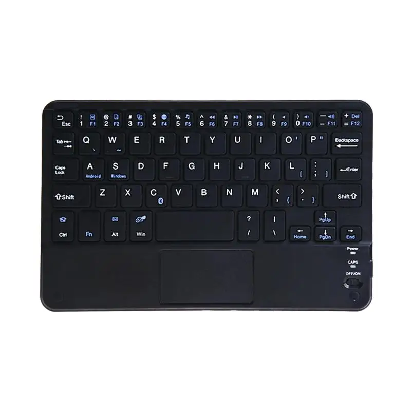 

7 inch Ultra-Slim Wireless Bluetooth Keyboard with Built-in Multi-touch Touchpad and Rechargeable Battery for Android and Window