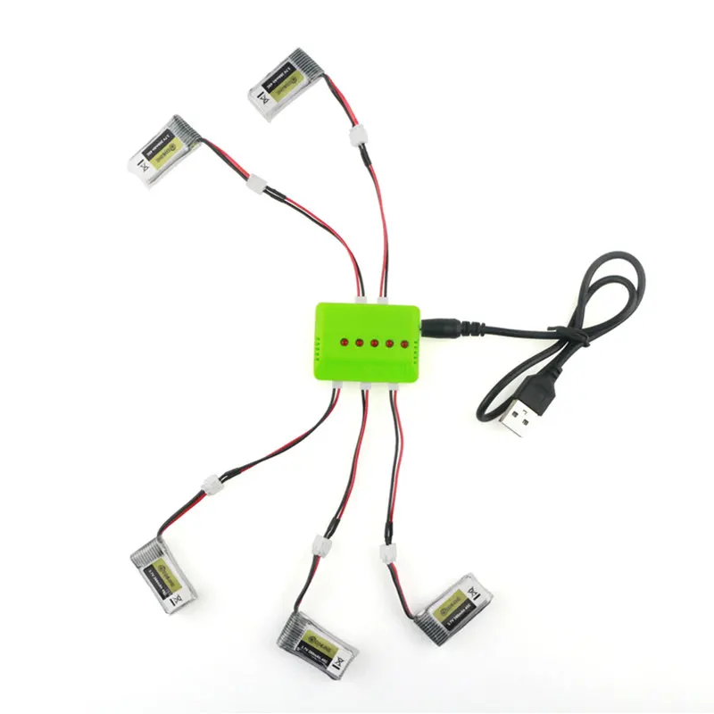 4 шт./5 шт./6 шт. Eachine E010 E010C E011 E013 мини Радиоуправляемый квадрокоптер 3,7 V 260MAH 45C Libo аккумуляторная батарея зарядное устройство набор комбо