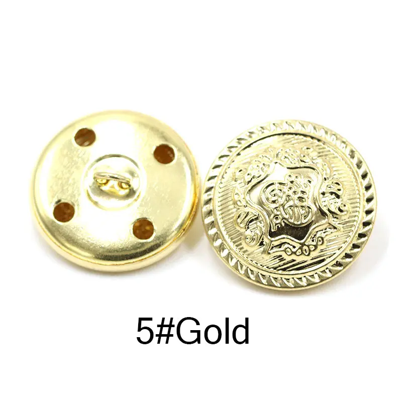 Sale 10PCS/Lot DIY Coat Golden Silvery Classic For Jeans Popular Clothing Accessories High Quality Bronze Button - Цвет: Golden 5