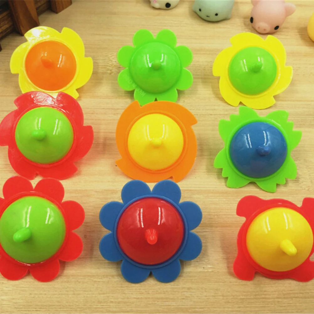 5Pcs Spiner Spinning Top Pegasus Plastic Mini Top Spinning Kindergarten