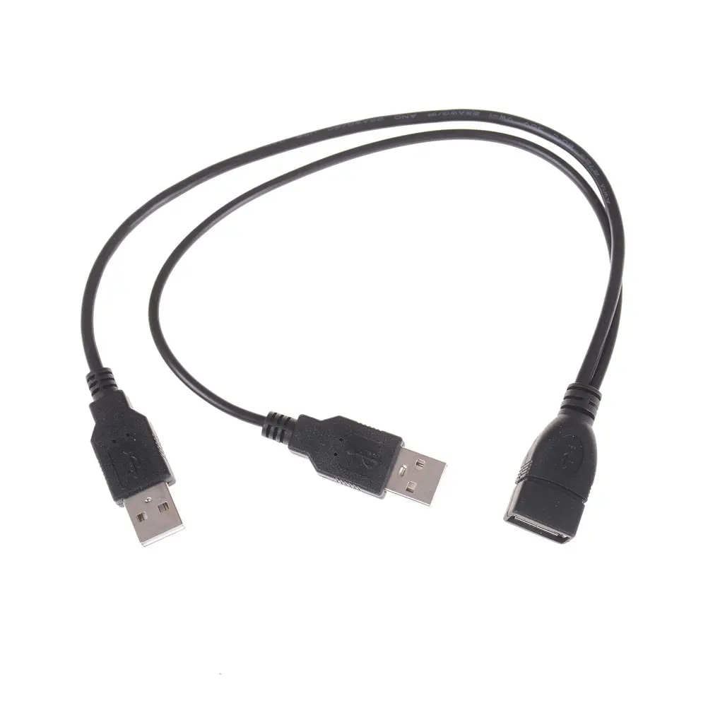 Распродажа 20 см Удлинительный кабель USB 1 Женский 2 Мужской дата концентратор
