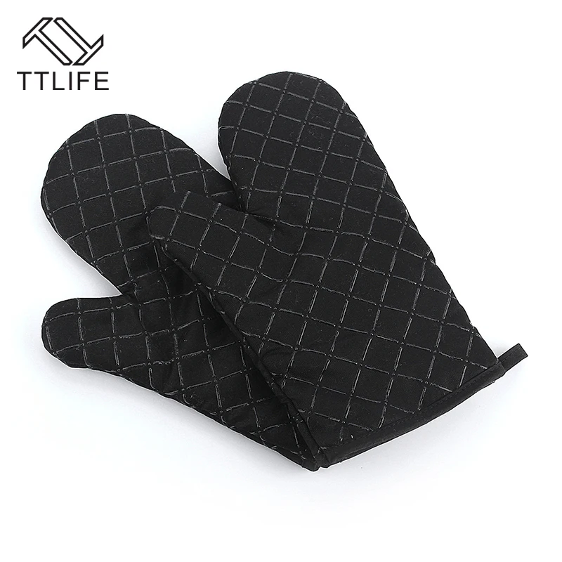 

TTLIFE 1piece Heat Resistant Silicone Glove Cooking Baking BBQ Oven Pot Holder Mitt Kitchen Oven Mitt Baking Glove