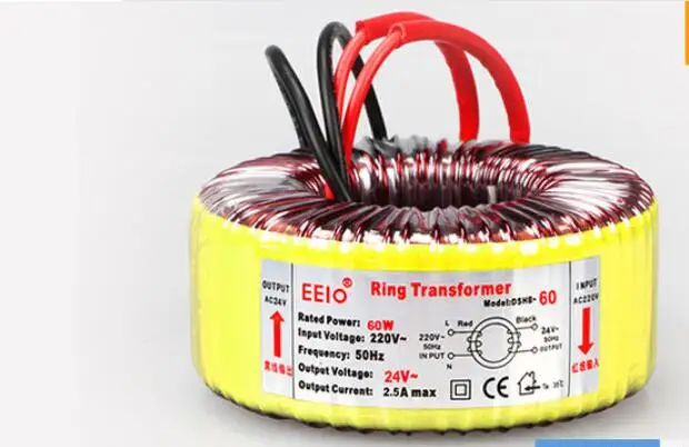 

12V/24V tranformer 60VA oroidal transformer copper custom transformer 220V input 24V 2.5A power transformer