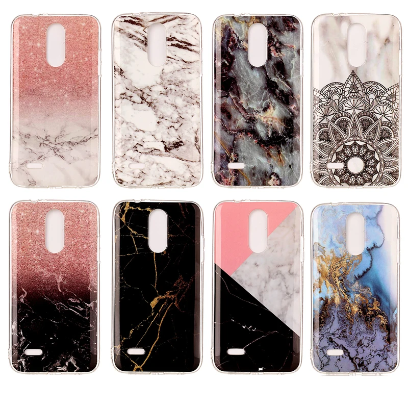 Marble Case For LG K4 2017 M160 Phoenix 3 Protector Shell
