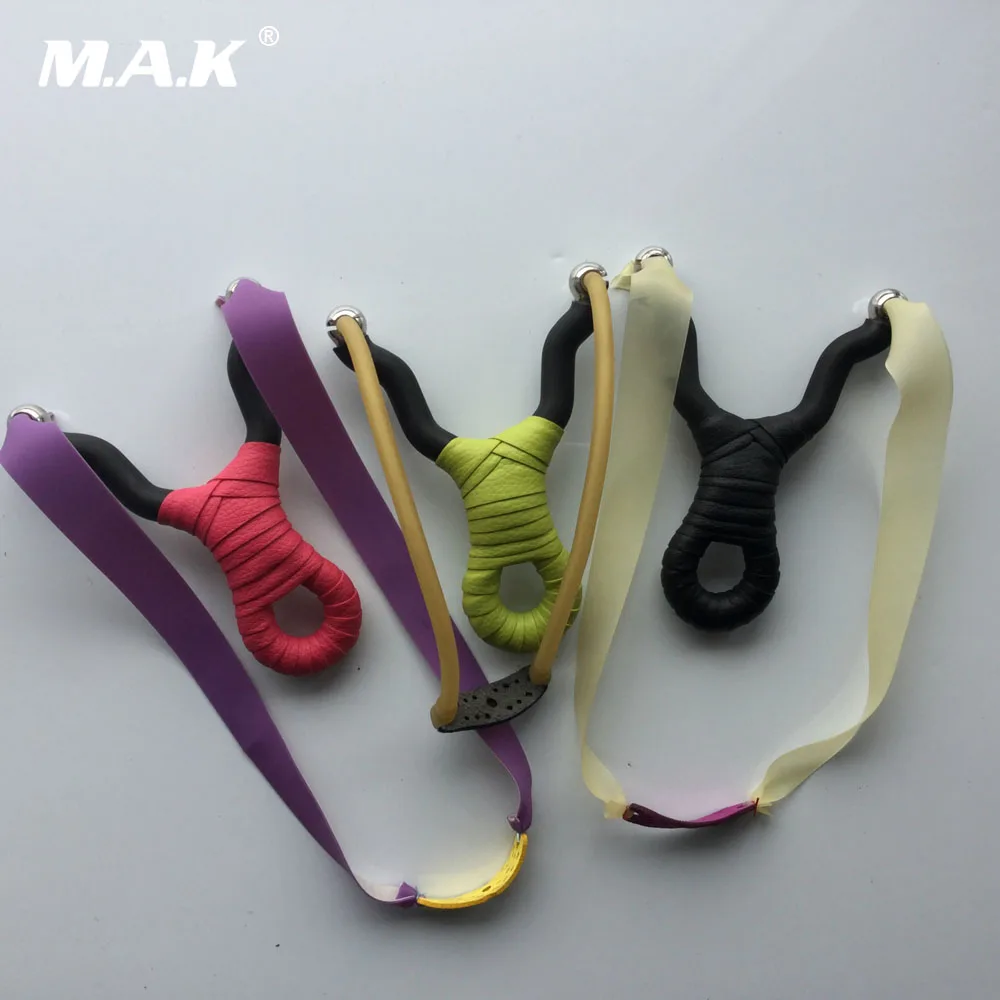 Powerful Stainless Steel Slingshot Length 123mm Single Card Flat Dual