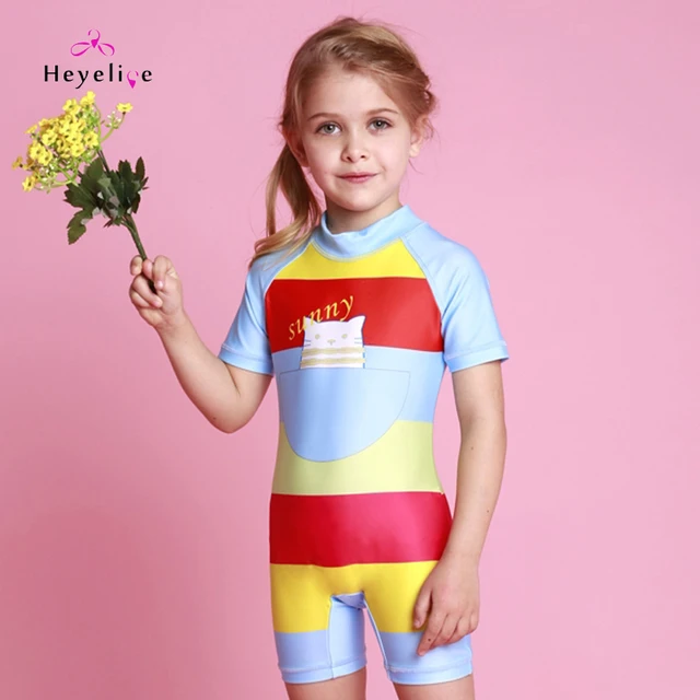 Buy Girls One Piece Swimsuits High Neck Bathing Suits