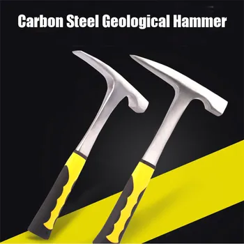 

Carbon Steel Geological Hammer Shock Rock Reduction Outdoor Geology Exploration Teaching Tool Multifuction Hand Tools 2 Types