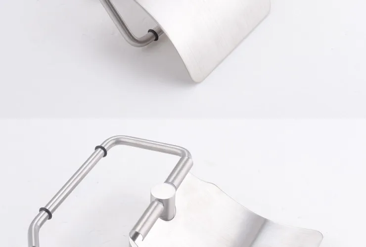 KES A2170-2 держатель туалетной бумаги из нержавеющей стали одинарный рулон с крышкой, матовая сталь/полированная сталь