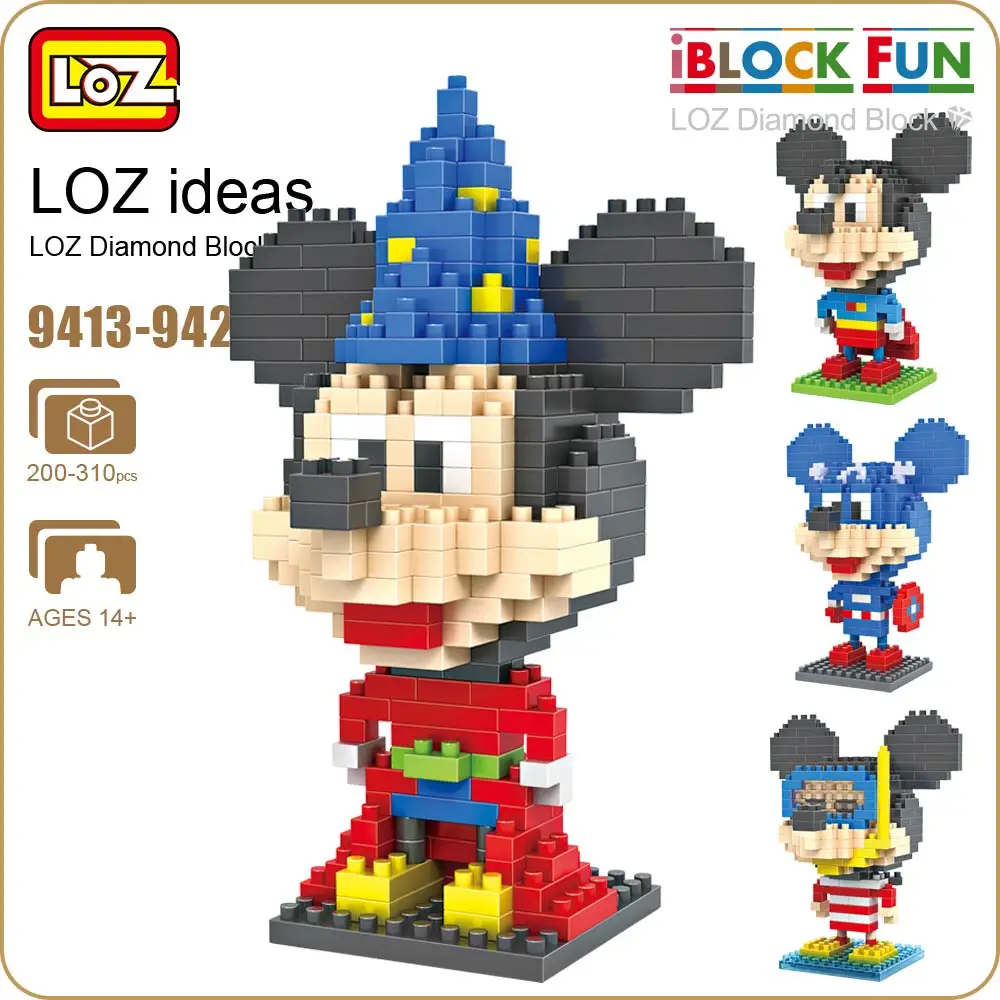 LOZ Blocks Pixels Cartoon Animals Micro Building Blocks Plastic