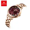 Julius-reloj Retro para mujer, pulsera informal con esfera de cristal colorida, relojes elegantes bohemios, JA-1088 de lujo dorados ► Foto 3/6