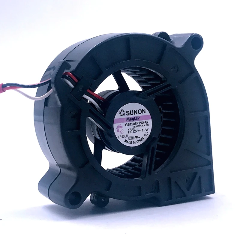 

New Projector Blower Fan For Sunon GB1206PTV2-AY 13.B2611.R.X.GN DC 12V 1.7W 60*25MM 6CM Alarm Signal 3-wire