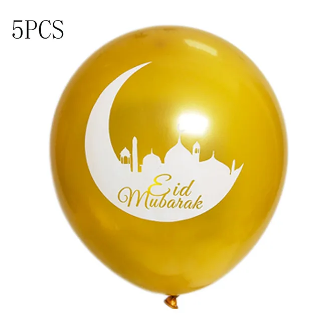 Gold Eid MUBARAK Balloons Ramadan Decoration EID Balloon For Party
