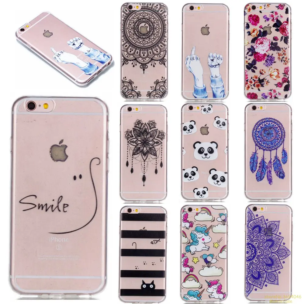 

High Quality TPU phone cover For Apple iphone 6 fashion Painted Silicone case For iphone 6S phone caso capas coque etui hoesje