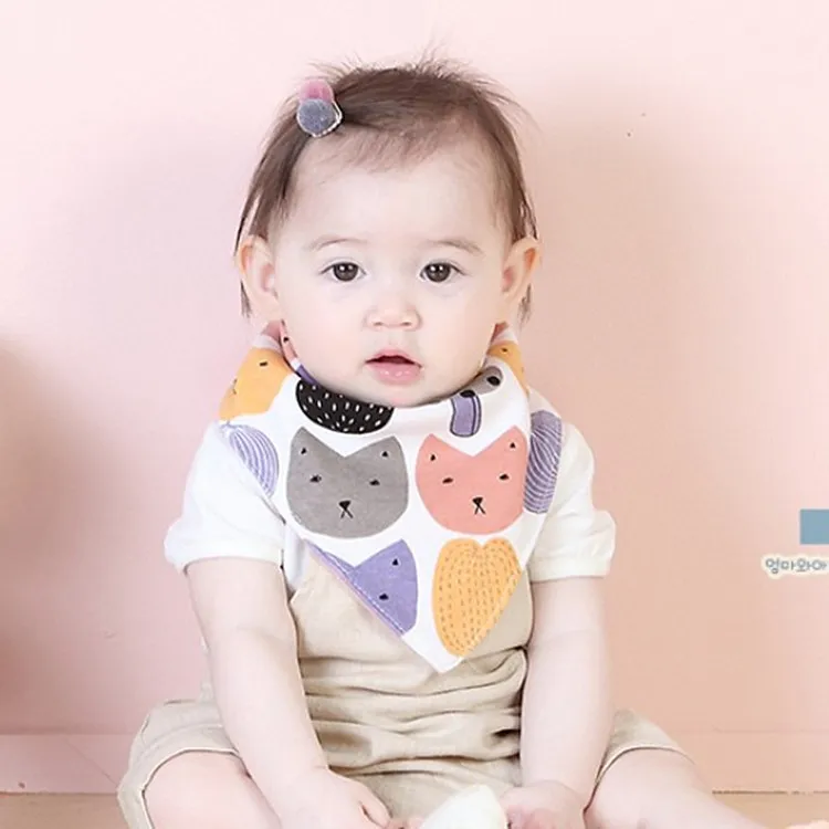 

Baby Bibs Newborn Saliva Towel Colorful Fruit Bibs Burp Clothes Triangle Cotton Scarf Infant Bandana Baby Cloth Accessory