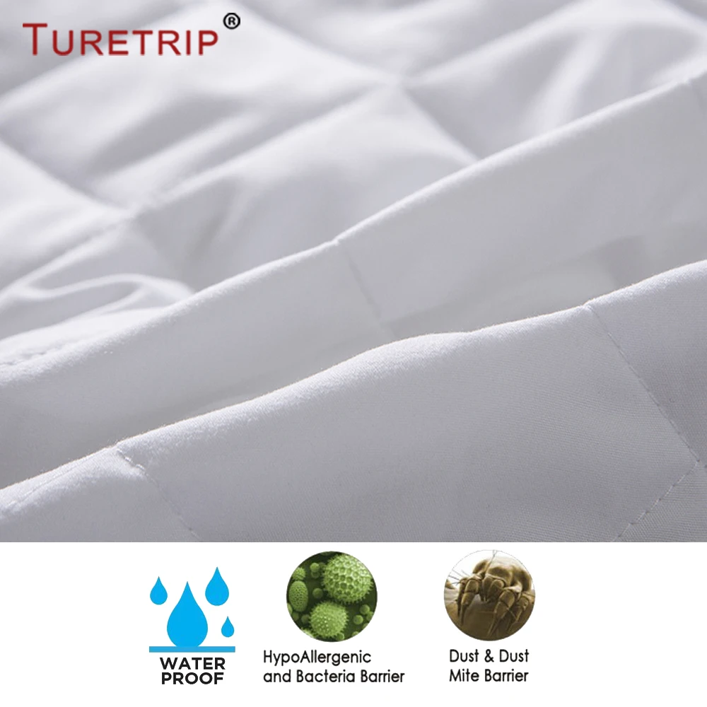 Waterproof Crib Mattress Protector Breathable Quilted Fitted Bed Cover Ultra Soft Baby Mattress Pad 52