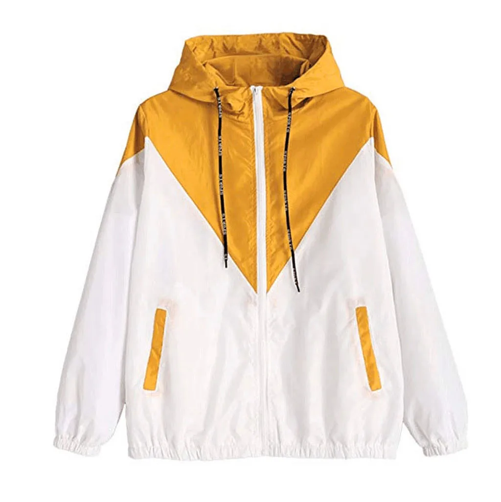 2019 Hoodies Womens Fashion Long Sleeve loose O-Neck casual clothes Patchwork Sweatshirt sudadera mujer gothic Zipper moletom