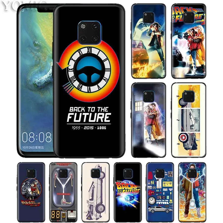 

Back To The Future boy Black Silicone Case for Huawei Mate 20 Lite 10 20 Pro P20 P30 Lite P Smart Plus Y9 2019 Cover