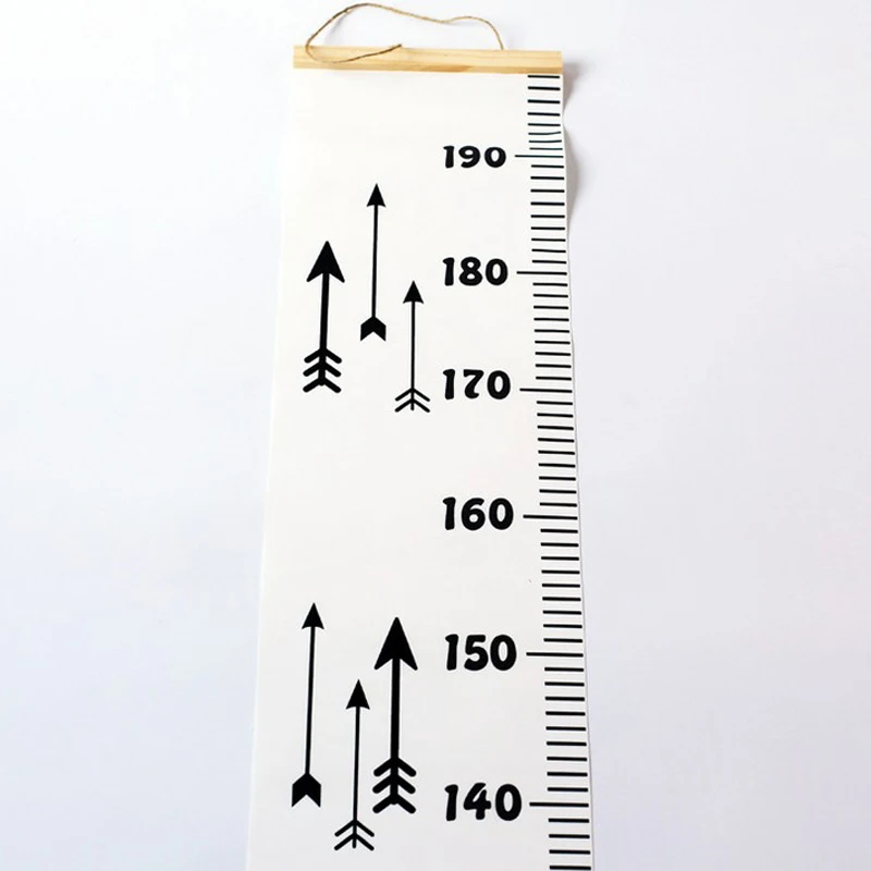 JX-LCLYL Wooden Wall Hanging Kids Growth Chart Height Measure Ruler Children Room Decor