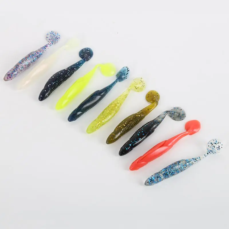  10 pcs Soft Bait 11 cm / 6g Fishing Lures Fishing Tackles Swim Bait Colors High Quality Artificial 