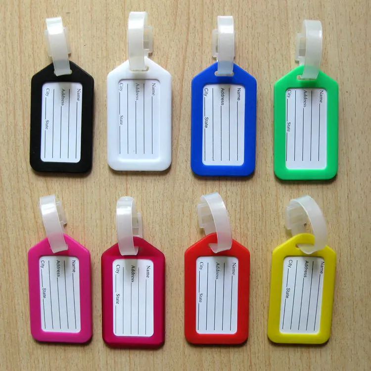 FD018 5pc Portable Jelly Luggage Tag 