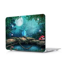 Жесткая Защитная крышка для ноутбука с принтом+ чехол для клавиатуры для Apple Macbook Air Pro retina Touch Bar 11 12 13 15"