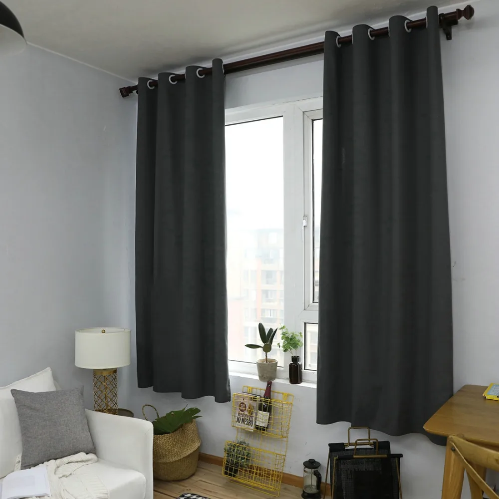 Nordic Style Rope Grey Curtains for Bedroom Living Room Home Kitchen