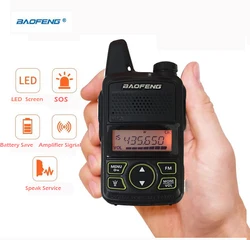 BAOFENG — Mini talkie walkie professionnel, micro USB interphone, 400 470 MHz, radio, BF T1 