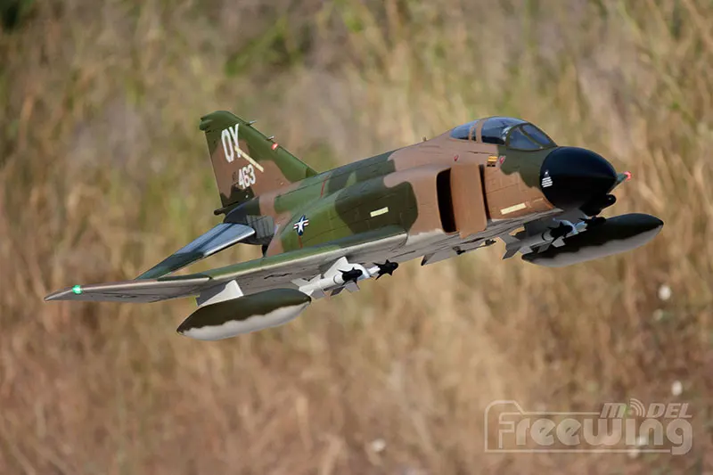 Freewing электрический rc jet F-4C/D самолет 90 мм EDF самолет F-4 Phantom II 6s 8s PNP выдвижной самолет/радиоуправляемая модель для хобби