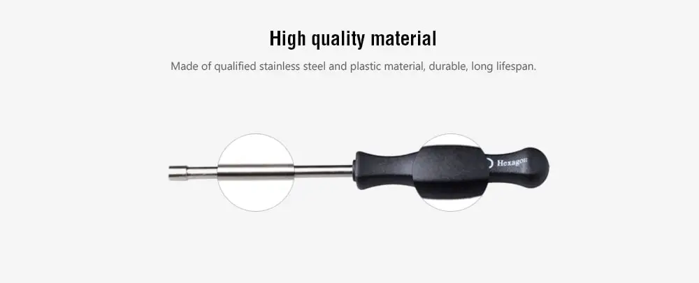 Hexagonal Carburetor Adjustment Screwdriver Tool Set- Black 5pcs