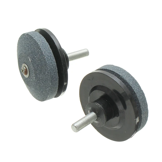 2x Universal Fit Any Power Drill Mower Sharpener Lawn Mower Blade