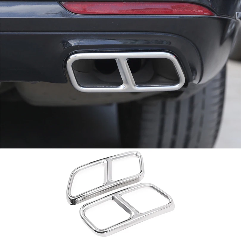 

For Mercedes Benz S Class W222 Coupe R Class W251 2010-2017 GL Class X166 2013-2015 AMG Part 304 Steel Exhaust Cover Trim