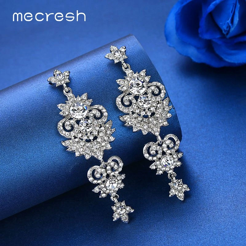 Statement Bridal Earrings Wedding Jewelry Drop Earrings
