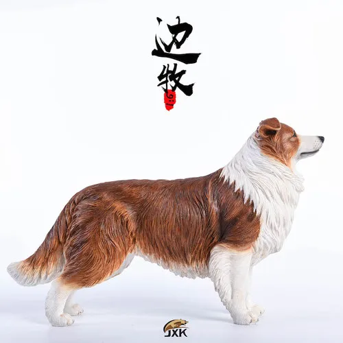 JxK.Studio 1//6 Border Collie Dog Toy Resin Figurine Decoration Accessory Jxk006