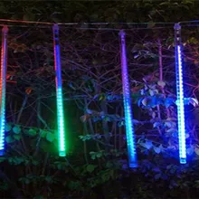 8 шт./компл. 220v 110v Светодиодный Метеор светильник декоративный светильник s светодиодный светильник бар пейзаж фонарики полые двусторонние метеорный поток светильник полосы