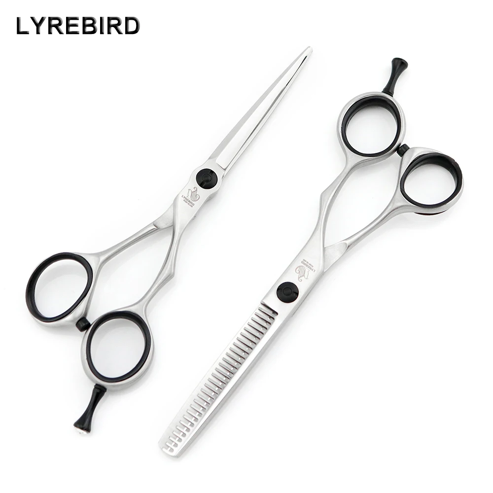 

Barber Scissors 5.5 INCH Hair scissors Hair shears Thinning scissors Pointed tip narrow Blade Lyrebird HIGH CLASS NEW