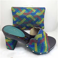 Italy Design font b Women b font Wedding Shoe And Bag Set font b Women b