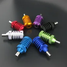 Один 25 мм алюминиевый сплав захват машины татуировки с набором винтов и трубки питания