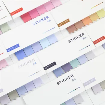 

DIY Gradient Color Creative Office Novelty Sticky Notes Planner Stickers Page Index Post Office School Supplies Stationery
