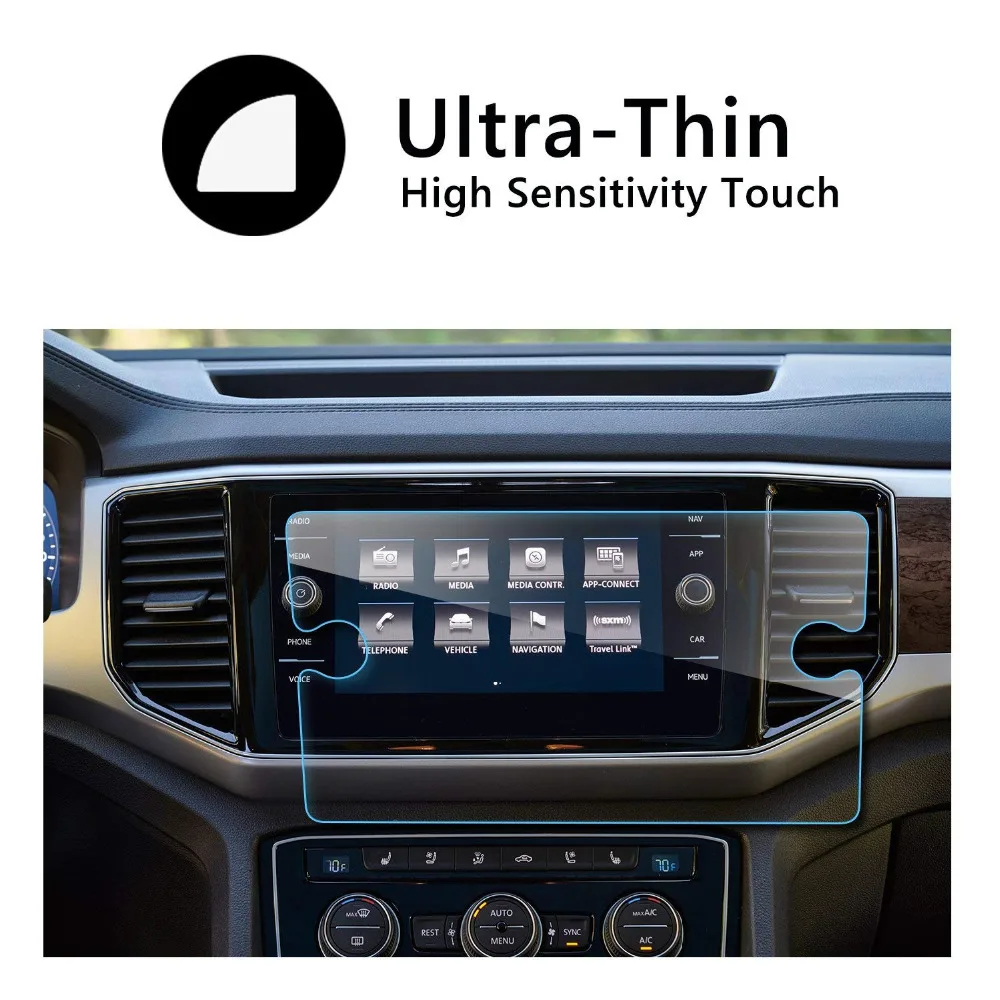 

1PC 8 inch GPS Navigation Tempered Glass Screen Protector For Volkswagen T-ROC 2018 Steel Screen Protective Film For VW Car