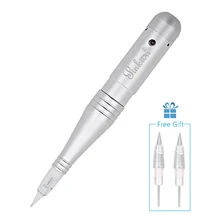 Pinkiou Permanent Makeup Pen Machine Hair Stroked Eyebrow Tattoo Professional Rotary Microblading Pen For Eyeline Lip professional top end eyebrow lip eyeline permanent makeup tattoo machine pen kit digital power supply needles for body art