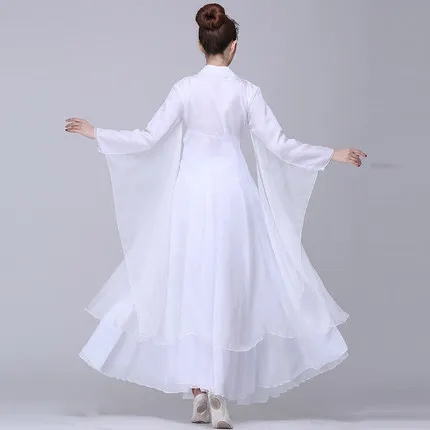 Женский этнический классический танцевальный костюм Hanfu TB18708 элегантный белого