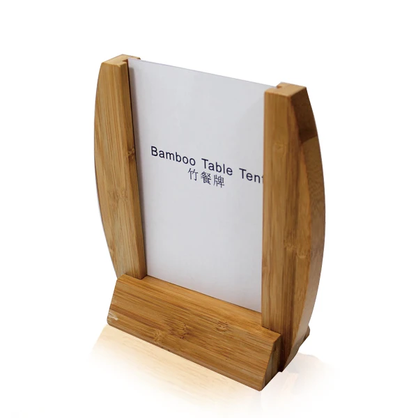 Bar meun holder wooden menu holder Restaurant Framed Wood & Bamboo