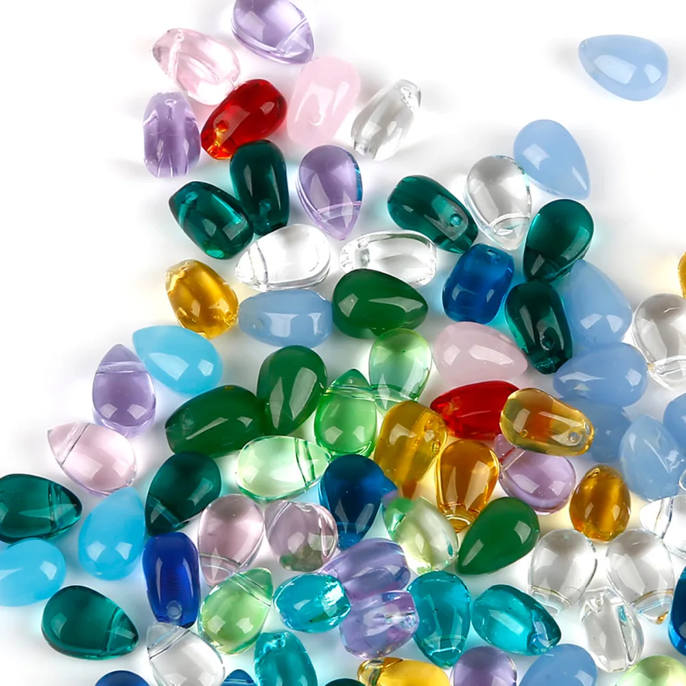 

6*9MM 5Pcs/Pack Multi-Colors Teardrop Water Drop Crystal Glass Beads For Jewelry Making Bracelet Necklace Accessories