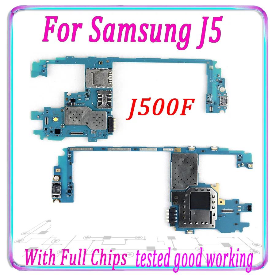 

Original Motherboard For Samsung Galaxy J5 J500F Single / Dual SIM Unlocked Mainboard Android Logic Board Good Working Plate