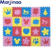 New 10pcs Puzzle Floor GYM Soft Kids Foam Mat love mixed color cartoon foam mat