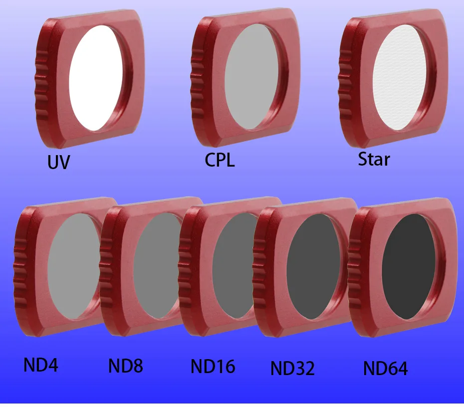 Для DJI OSMO POCKET нейтральная плотность ND4+ ND8+ ND16+ ND32+ ND 64 фильтр для дрона Набор для OSMO карманные аксессуары комплект ручной камеры