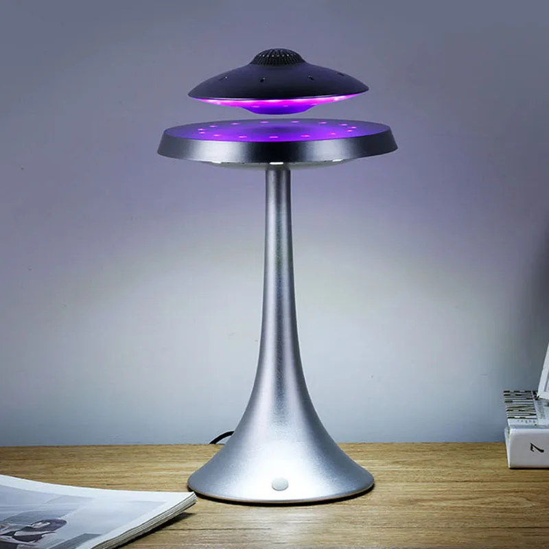 Najtaniej UFO lewitacja magnetyczna stereo bluetooth bezprzewodowe ładowanie w dalszym ciągu do życia UFO dźwięk bezprzewodowy głośniki z bluetooth lampy mody