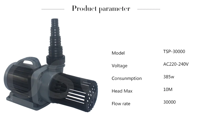 30000л/ч эффективный рыбный пруд, Рокери, пруд фильтр циркуляционный насос, переменная частота TSP30000 TSP-30000 385 Вт, 10 метров Лифт