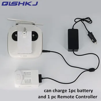 

6A 17.5V Intelligent Battery &Remote Car Charger Double Quick charging line for Phantom 4 / 4 PRO (+) / 4 Advanced (+) Drone