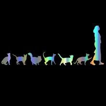 ^#Cheap Car Sticker 3D 22.9*8.9CM Cats Following Woman Sticker On Car Funny Vinyl Stickers Decals JDM Motorcycle Car Styling Accessories ^#Cheap Car Sticker 3D 22.9*8.9CM Cats Following Woman Sticker On Car Funny Vinyl Stickers Decals JDM Motorcycle Car Styling Accessories